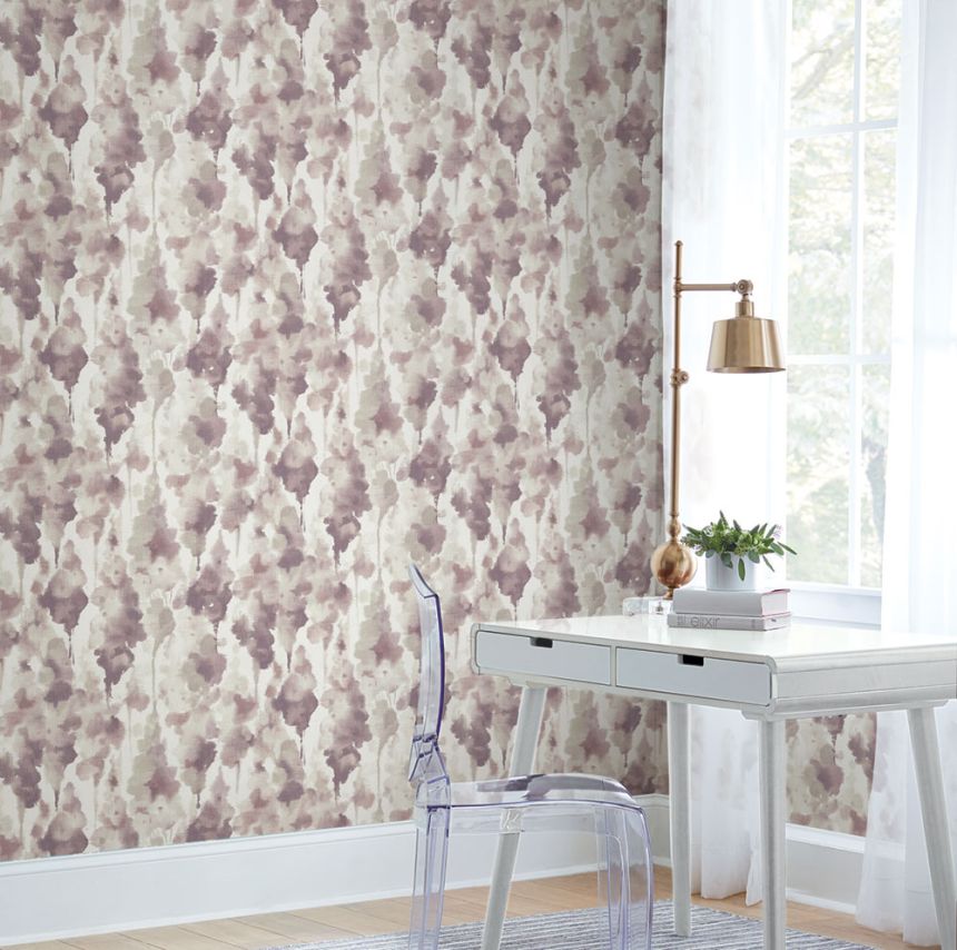 Tapete, lila abstraktes Muster OS4293, Modern nature II, York