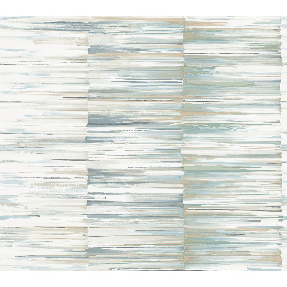 Türkis-beige gestreifte Tapete OS4233, Modern Nature II, York