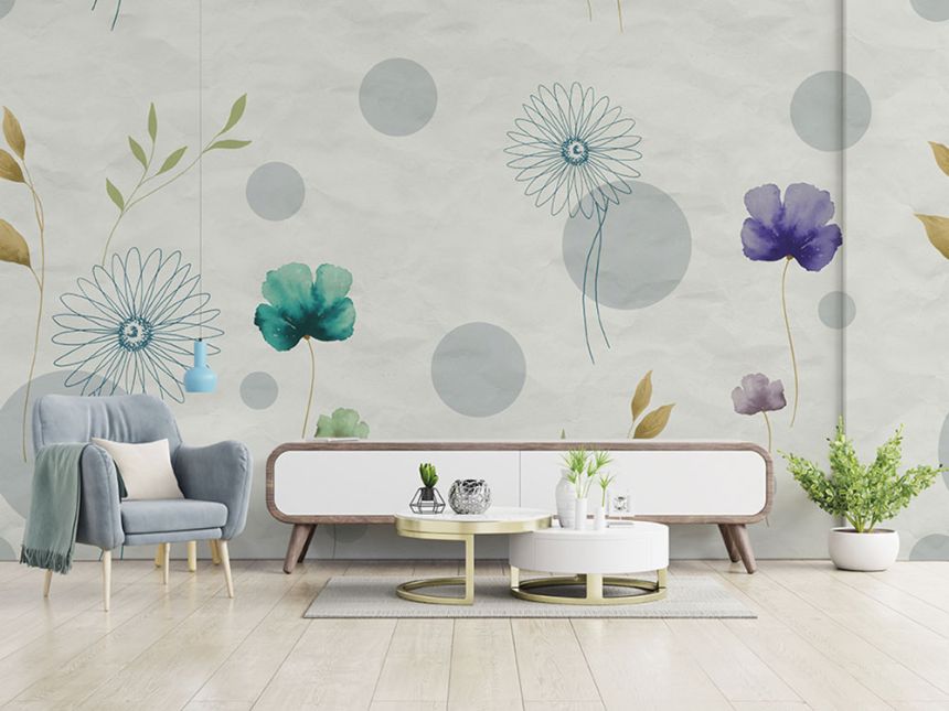 Fototapete Blumen, Z66886, 5,10 X 3 m, Satin Flowers, Zambaiti Parati