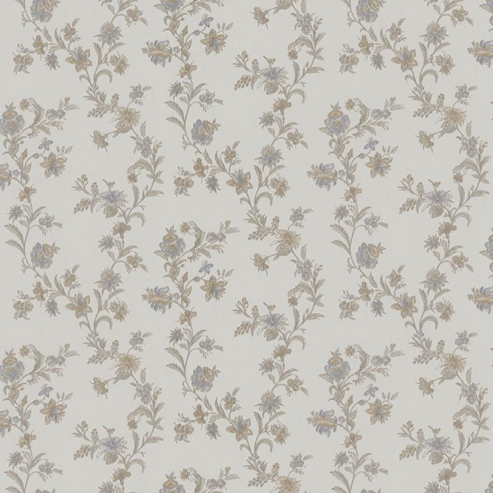 Weiße Tapete Blumen, Z66856, Satin Flowers, Zambaiti Parati