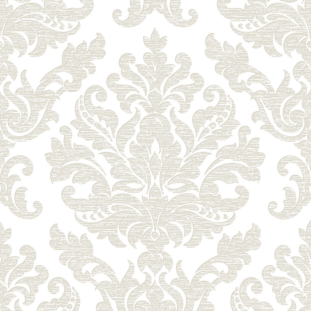 Silberne Tapete mit Ornamenten 105450 Eternal, Graham&Brown