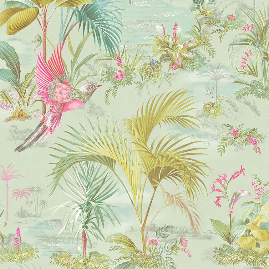 Vliestapete, Palmblätter, Vögel, 300144, Pip Studio 5, Eijffinger